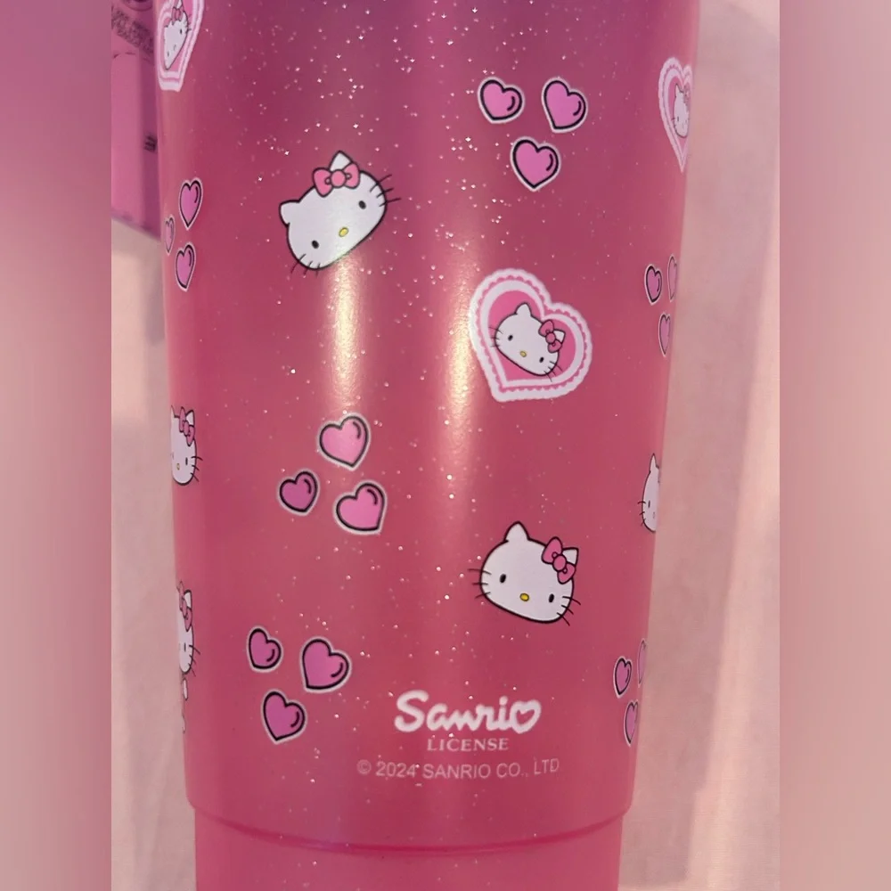 Hello Kitty Kuromi Cup with Straw